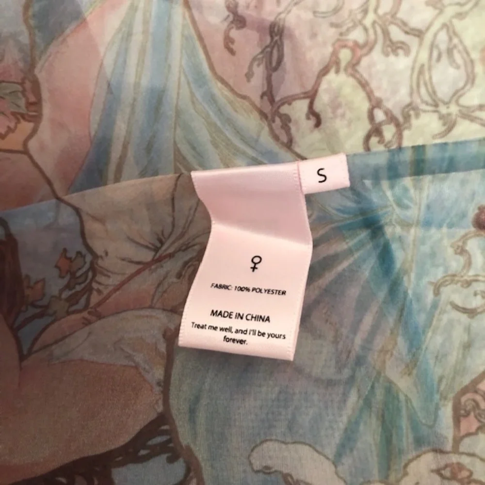 BEST Selkie The Mucha Puff Mini Dress Angel Print Party Cocktail Spring - Picture 10 of 13